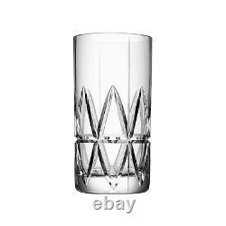 Orrefors Peak Double Old-Fashioned and Highball Glass Set of 8