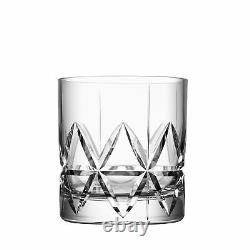 Orrefors Peak Double Old-Fashioned and Highball Glass Set of 8