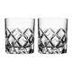 Orrefors Sofiero Double Old Fashioned Glass Designed by Gunnar Cyrén, Set of 2