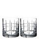 Orrefors Street 13 Ounces Double Old Fashioned Glass, Set of 2, Swedish Crystal