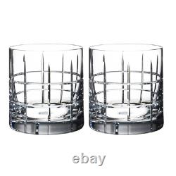 Orrefors Street Crystal Double Old Fashioned Glass (Set of Two)