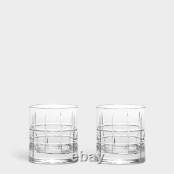 Orrefors Street Crystal Double Old Fashioned Glass (Set of Two)