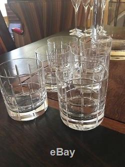 Orrefors Street Double Old Fashioned Glass Set of 6 Mint condition