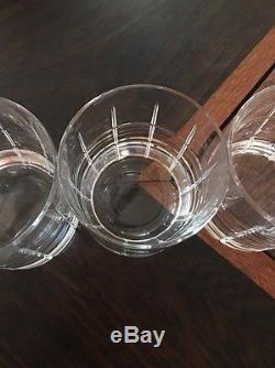 Orrefors Street Double Old Fashioned Glass Set of 6 Mint condition