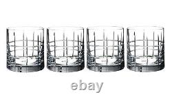 Orrefors Street Set Of 4 Double Old Fashioned Tumblers #6540104 Brand Nib F/sh