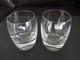 PAIR OF NAMBE TILT DOUBLE OLD FASHIONED GLASSES, Lead Crystal, 3 1/2, GERMANY