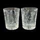 PAIR Waterford Crystal Millennium Series Double Old Fashioned, 1 Artist Signed
