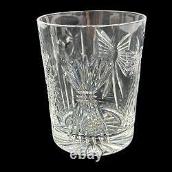PAIR Waterford Crystal Millennium Series Double Old Fashioned, 1 Artist Signed