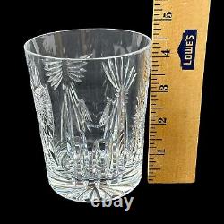 PAIR Waterford Crystal Millennium Series Double Old Fashioned, 1 Artist Signed