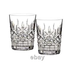 PAIR Waterford LISMORE DOF DOUBLE OLD FASHIONED 12 OZ Crystal NEW