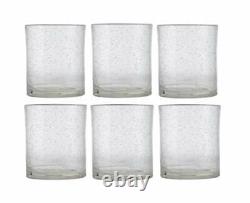 Pack of 6 Bubble Double Old Fashioned Glasses, 15 Oz, Clear