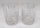 Pair (2) Gorham King Edward Flat Double Old Fashioned Glasses 4 1/4