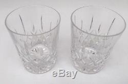 Pair (2) Gorham King Edward Flat Double Old Fashioned Glasses 4 1/4