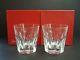 Pair Baccarat Crystal Harcourt Double Old Fashioned Glasses 4 1/4 16 Oz