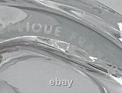 Pair LALIQUE Crystal FLORIDE Double Old Fashioned Whiskey Tumbler Glass 4 3/8