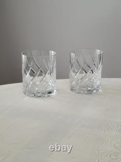 Pair Of (2) Mikasa Olympus 3-7/8 Double Old Fashioned Glasses Pristine Condit