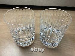 Pair Of Baccarat HARMONIE 4-1/8 Double Old Fashioned Crystal Tumblers