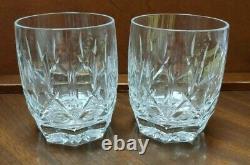 Pair Of Vintage Waterford Westhampton Double Old Fashioned 4 Glasses 12 oz