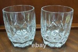 Pair Of Vintage Waterford Westhampton Double Old Fashioned 4 Glasses 12 oz
