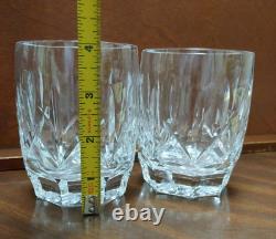 Pair Of Vintage Waterford Westhampton Double Old Fashioned 4 Glasses 12 oz