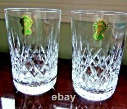 Pair Of Waterford Lismore Double Old Fashioned/ Rocks/ High Ball Glasses-nwob