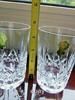 Pair Of Waterford Lismore Double Old Fashioned/ Rocks/ High Ball Glasses-nwob