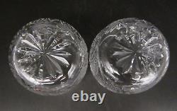 Pair WATERFORD CRYSTAL SEAHORSE Cut Glass Double Old Fashioned Whiskey Tumbler