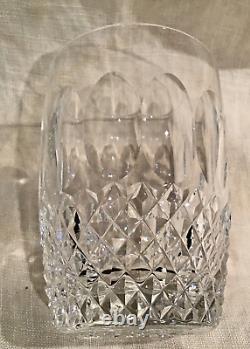 Pair Waterford Crystal Colleen Double Old Fashioned Glasses 4 3/8 Tall Exc Cond