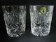 Pair Waterford Crystal Double Old Fashioned Whisky Glasses Millennium Happiness