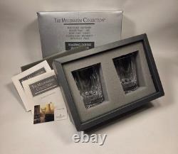Pair Waterford Crystal Millennium Double Old Fashioned Love Glasses (RSH)