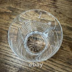 Pair Waterford Crystal Spirit of America Double Old Fashioned Glass 4 1/4