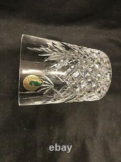 Pair Waterford Lead Crystal Ciara Double Old Fashioned Glasses Made in Ireland