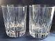 Pair of Baccarat French Crystal Rotaty Pattern Double Old Fashioned Tumbler #2