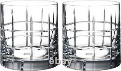 Pair of Orrefors Street Double Old Fashioned Glasses