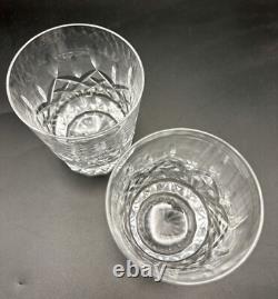 Pair of Vintage Waterford Crystal Double Old Fashioned Slight Defects Lismore