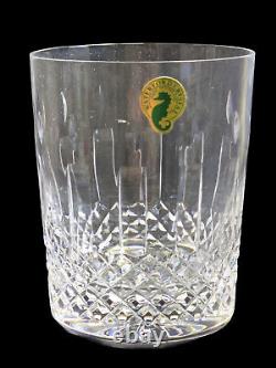 Pair of WATERFORD CRYSTAL HAPPY BIRTHDAY DOUBLE OLD FASHIONED GLASS 4.25H NIB
