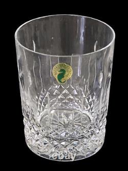 Pair of WATERFORD CRYSTAL HAPPY BIRTHDAY DOUBLE OLD FASHIONED GLASS 4.25H NIB