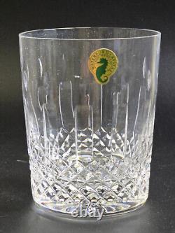 Pair of WATERFORD CRYSTAL HAPPY BIRTHDAY DOUBLE OLD FASHIONED GLASS 4.25H NIB