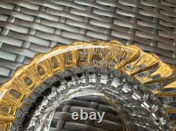 Pair of WATERFORD CRYSTAL Hanover Gold 12 Oz Double Old Fashioned Glass Tumblers