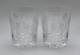 Pair of Waterford Crystal MILLENNIUM Health Double Old Fashioned Glasses
