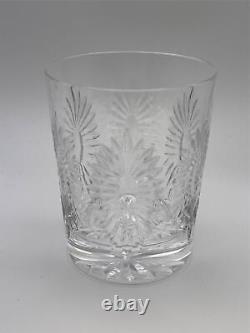 Pair of Waterford Crystal MILLENNIUM Health Double Old Fashioned Glasses