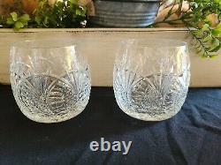 Pair of Waterford Crystal Seahorse Double Old Fashioned Glasses