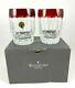 Pair of Waterford Crystal Simply Red Double Old Fashioned Glasses MIB DOF's