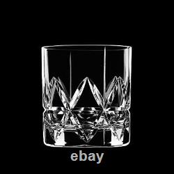 Peak Double Old Fashioned Glass, Set of 4, Clear