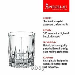 Perfect Serve Double Old Fashioned Glass Set, Set of 4 Lowball D. O. F. Glass