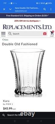 Pier 1 Kara Double Old Fashioned Glasses Set of 6