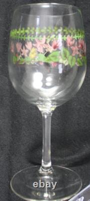 Portmeirion Crystal Botanic Garden Set of 3 Wine Glasses 1 Double Old Fashioned