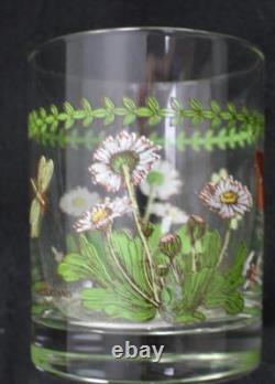 Portmeirion Crystal Botanic Garden Set of 3 Wine Glasses 1 Double Old Fashioned