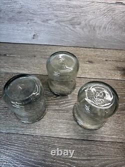 Pottery Barn Recycled Glassware Casa 4 Double Old Fashioned Rare Set Of 3