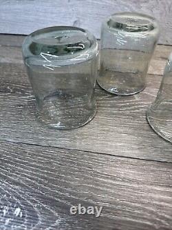 Pottery Barn Recycled Glassware Casa 4 Double Old Fashioned Rare Set Of 3